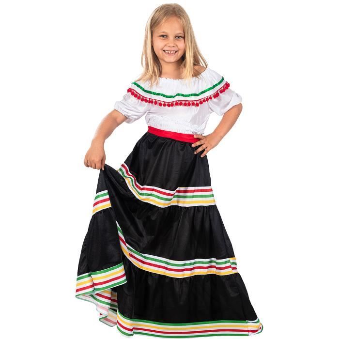 Déguisement mexicaine fille-123275 -Funidelia- Déguisement Mexique