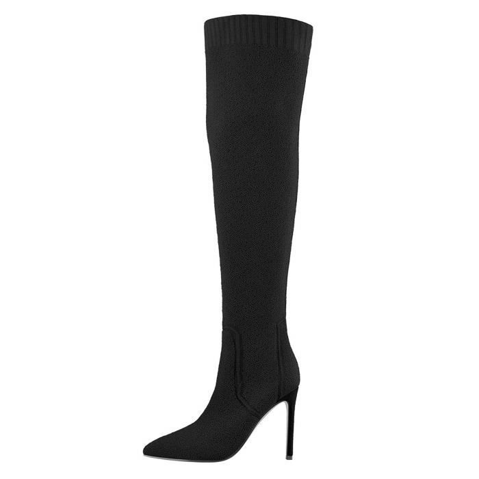 botte chaussette talon