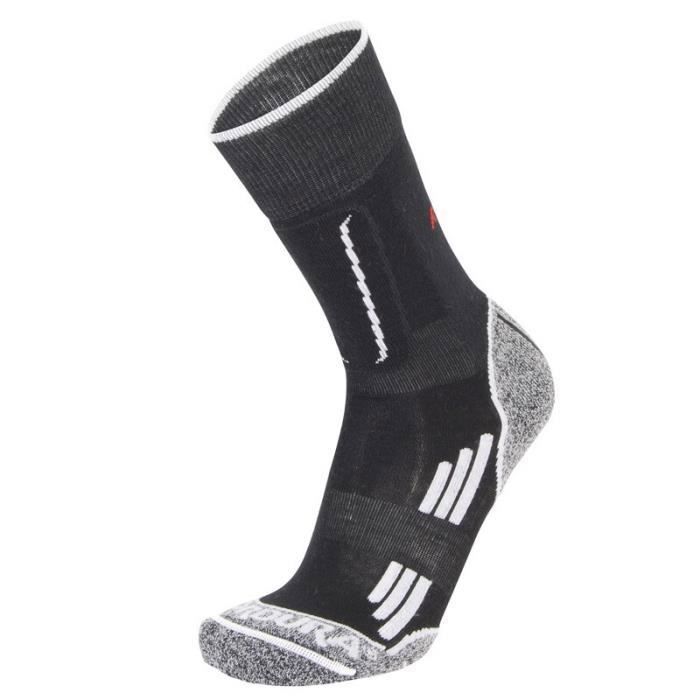 Chaussettes de randonnée en laine mérinos Rywan No Limit - noir/gris - taille 44/46 Chaussettes de randonnée en laine mérinos Rywan No Limit - noir/gris - taille 44/46
