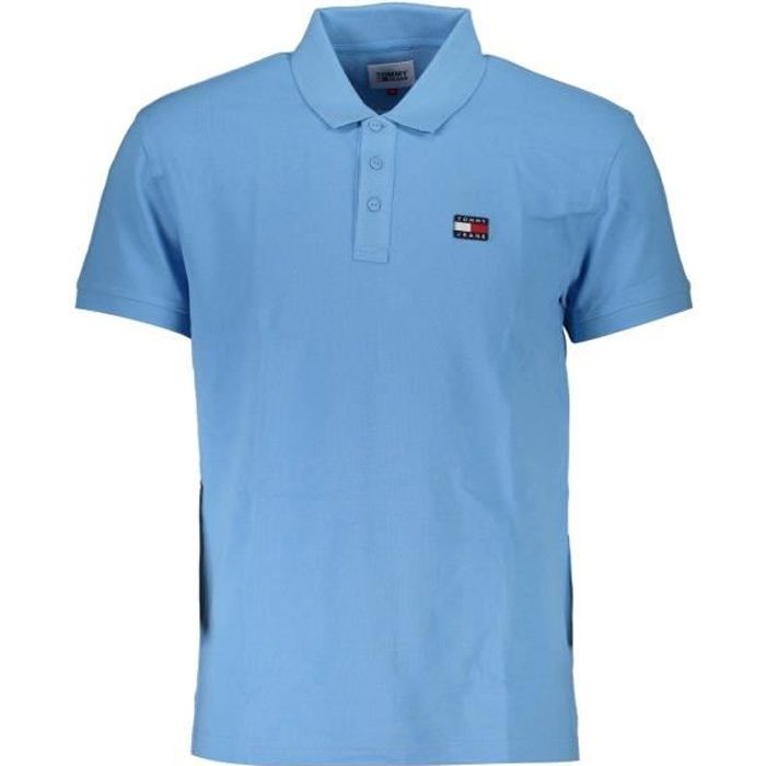 TOMMY HILFIGER Polo Homme Bleu clair Textile SF18659 Bleu clair