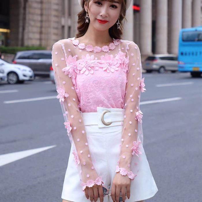 MS MODE Top Haut avec fermeture boutonnée - Noir - Grandes tailles - 0