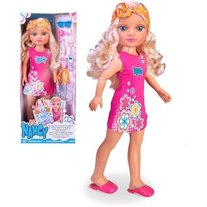 Poupée Nancy - Ce quil y a dans Mon Sac - Look estival - Longue crinière blonde - Accessoires inclus