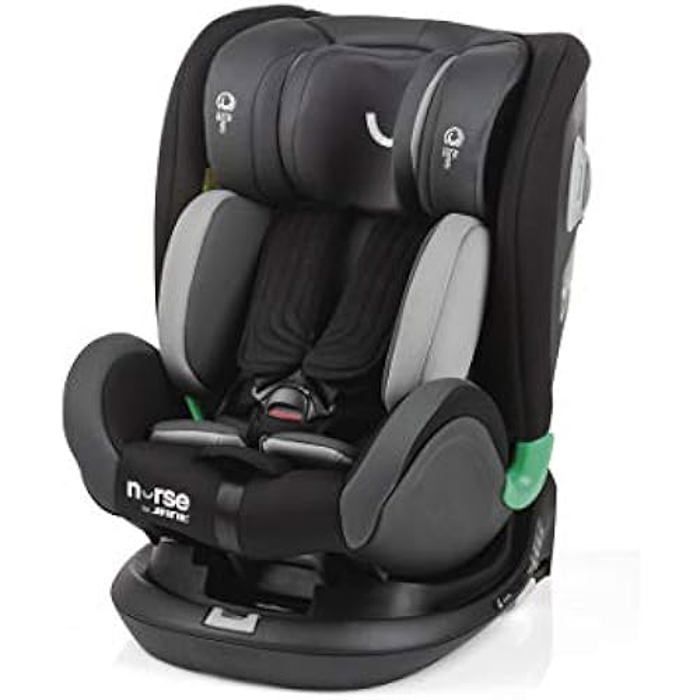 Siège Auto Enfant Kinderkraft UNITY2 I-size 100-150 Cm - Avec Isofix, Dossier Inclinable, Pliable - Pour 3,5 à 12 Ans, Vert