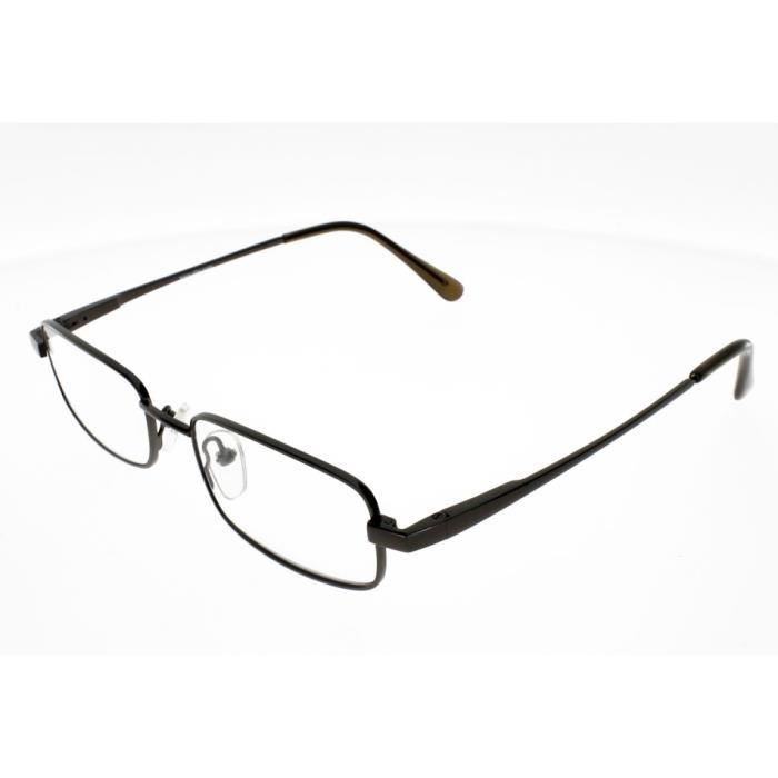 de Lecture LOUPES Métal Classic Gun avec branches Flex MIXTE