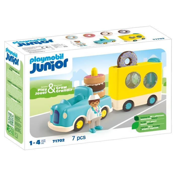 PLAYMOBIL Junior 71702 Camion de donuts Junior Dès 12 mois
