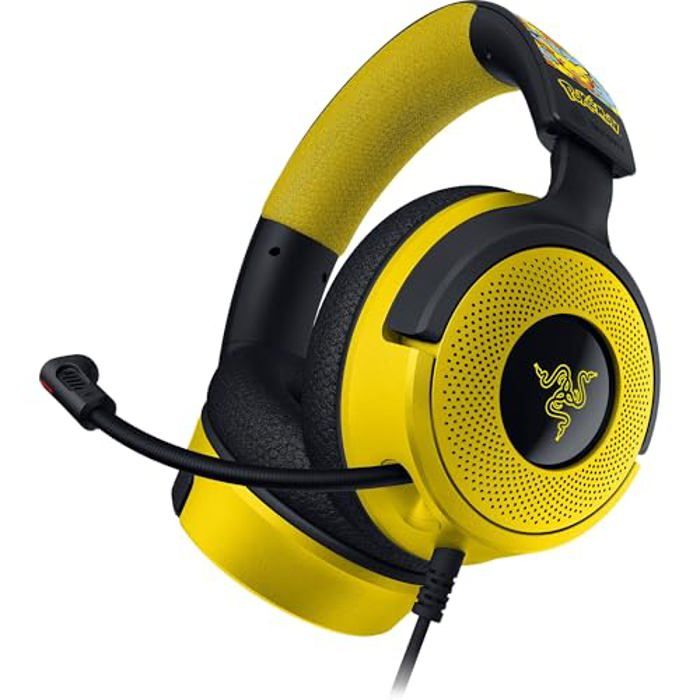 Razer Kraken V4 X Pokémon Edition - Casque de Jeu PC USB Filaire - Drivers Triforce 40mm - Micro cardioïde rétractable - Son