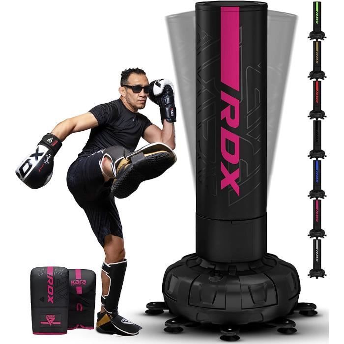 RDX Sac de frappe autoportant pour adultes, 1,85 mètre, sacs de frappe  debout avec gants d'entraînement, MMA, Noir - Cdiscount Sport