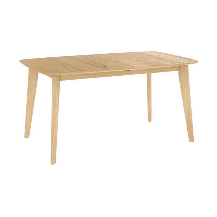 Table rectangulaire 4/6 personnes extensible en bois clair 150/180 cm - Oman - Rendez-Vous Déco