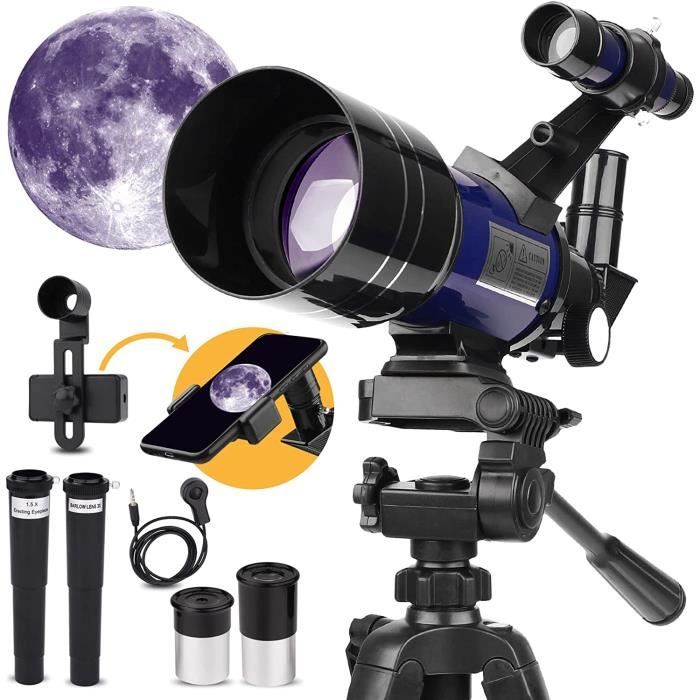 Télescope Astronomique 150X HD Avec Trépied - Sac à Dos Et Adaptateur Smartphone Inclus