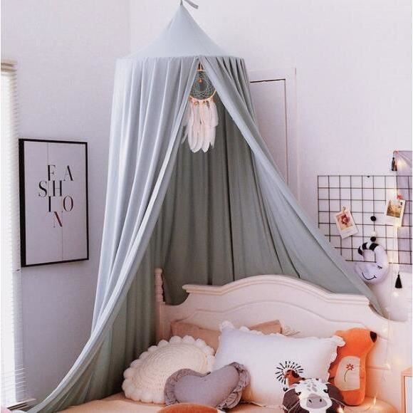 Rumocovo Moustiquaire En Coton Pour Lit De Bebe Rideau De Literie A Dome Rond Tente De Protection Contre Les Insectes Volants Cdiscount Puericulture Eveil Bebe