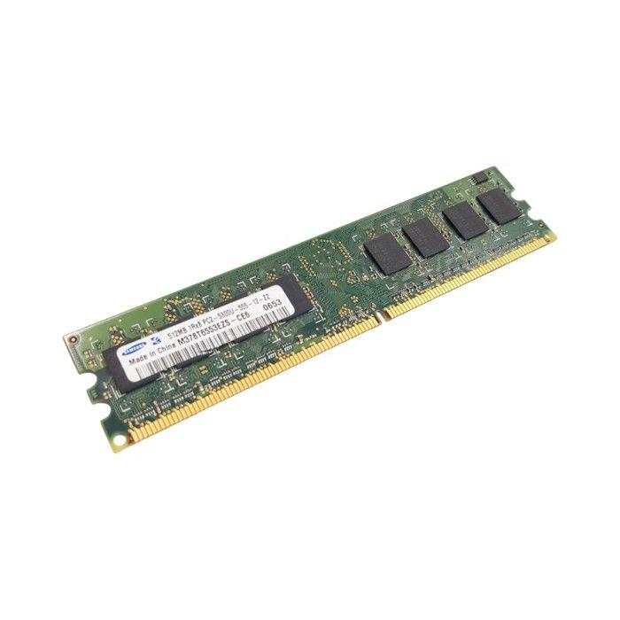 Barrette Mémoire 512Mo RAM DDR2 Samsung M378T6553EZS CE6 DIMM PC2