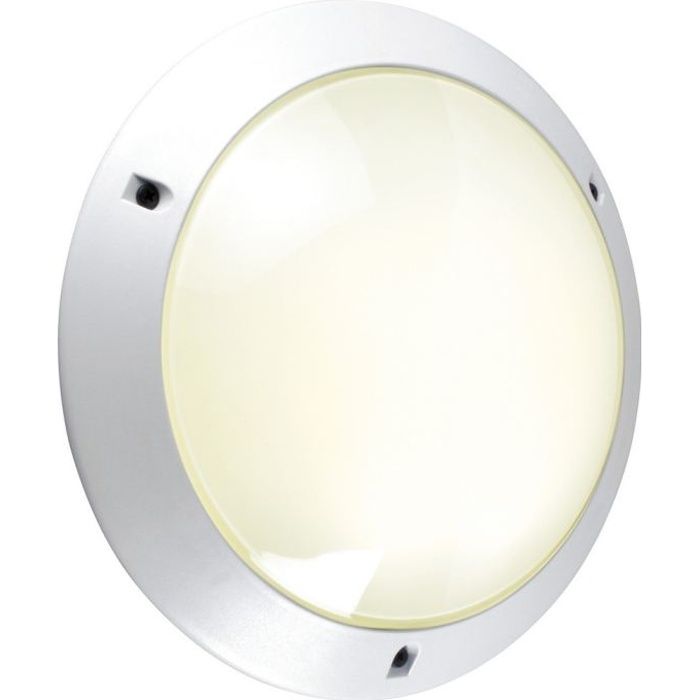 hublot sarlam chartres/sans lampe - e27 75 w - lampe - sarlam - verre - polycarbonate - blanc