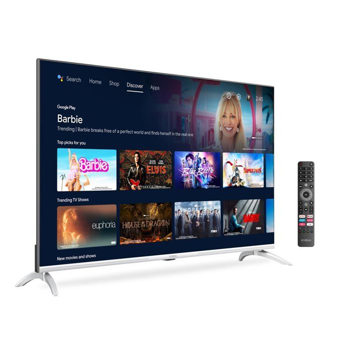 TV 4K UHD 43 (108 cm) STRONG Smart TV WiFI Bluetooth Chromecast Assistant google 3 tuners 3xHDMI (ARC) 2xUSB