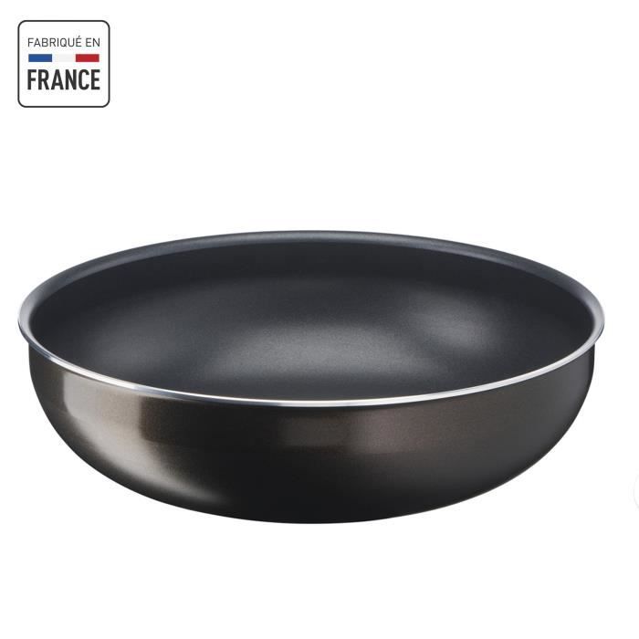 TEFAL L1507702 Ingenio Easy Plus Wok 26 cm, poignée non incluse, antiadhésif, fabriqué en France, to