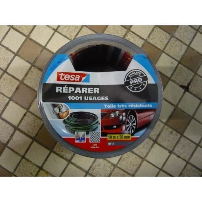 TESA Réparation toile gris 10mx50mm