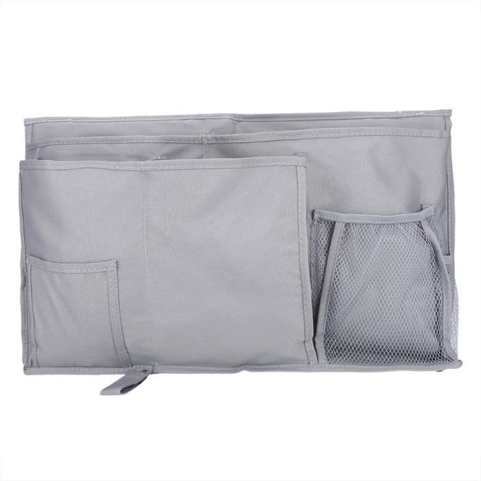 2 Sacs De Rangement Suspendus Pour Lit Bébé - 100% Coton, 2 Poches, Pour Couches, Biberons, Jouets