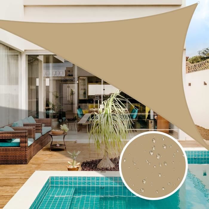 Voile D'ombrage Rectangulaire 2x3 Mètres, Auvent Imperméable UV Protection Pour Jardin Terrasse Extérieur Patio Piscine(Orange) - Jardin