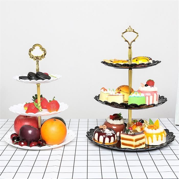 Support à Gâteau En Métal Rose Floral - 18 Pouces - Très Bon état