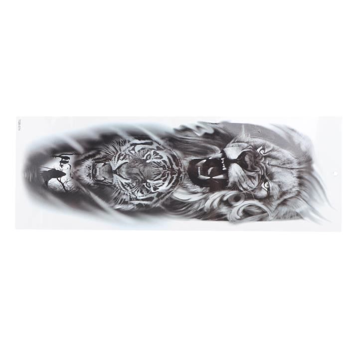 Brassard Tatouage Temporaire Tribal Noir - Étanche - Autocollant Polynésie - Neuf