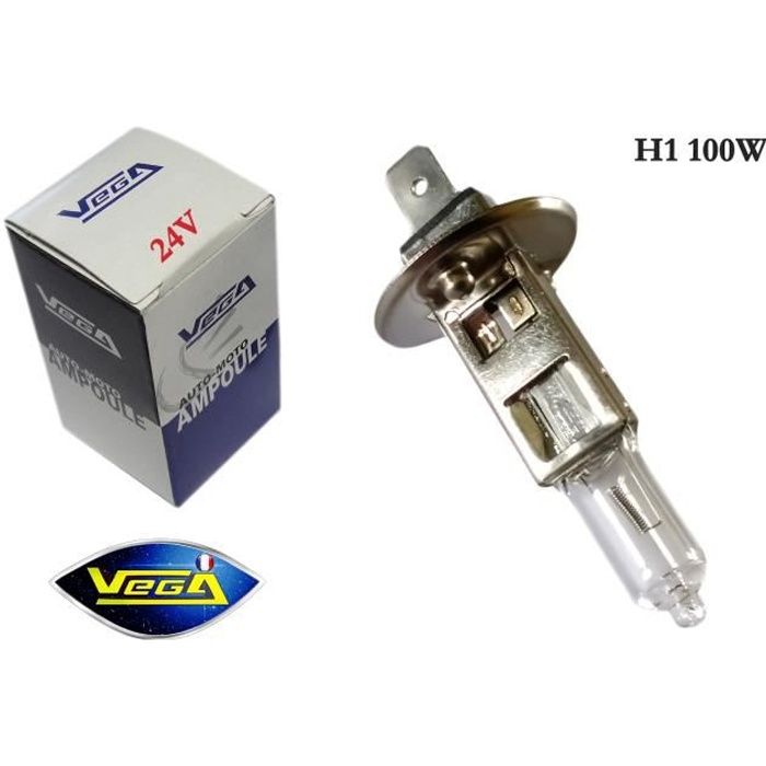 1 ampoule Vega® Halogène 'Maxi' 24V H1 100W P14.5s Marque Française