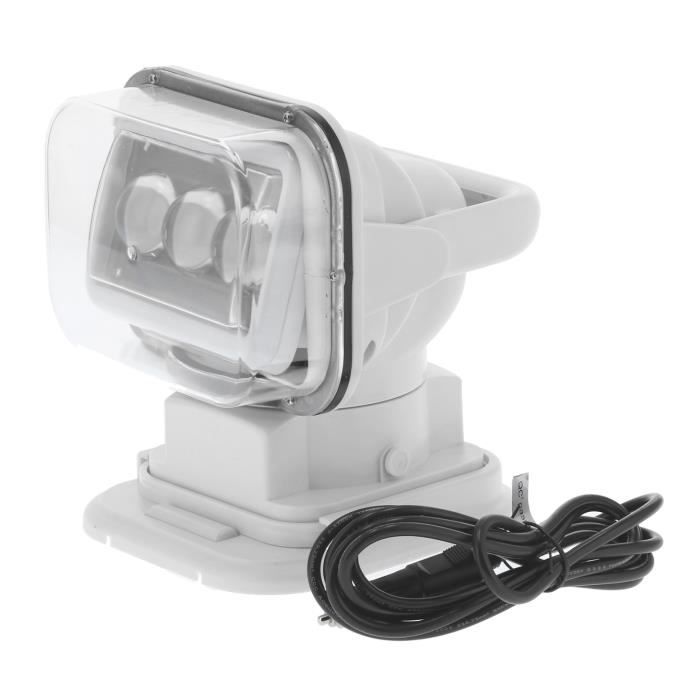 Projecteur LED 12V 100W SHZICMY - Pour Bateau Avec Télécommande