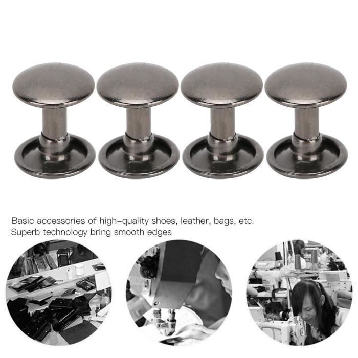 Vvikizy Round Rivet 200 Ensembles Double Rivet Round Stud Nail Iron ...