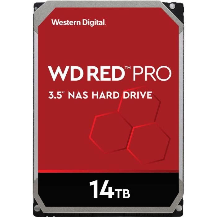 Disque dur interne - WESTERN DIGITAL - WD161KFGX - 16 To - SATA 6 Gb/s - 35 WD Red Pro