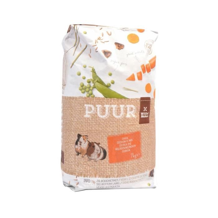 Comparer les prix de Complément alimentaire pour cochon d’Inde Witte Molen Puur 7 kg