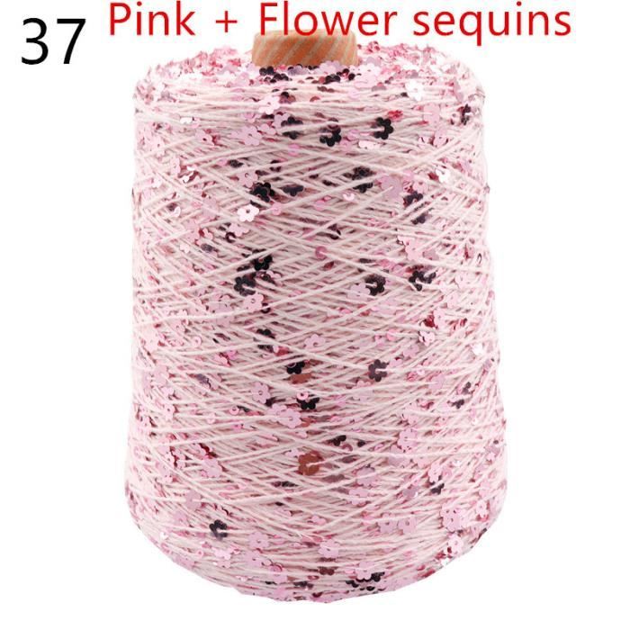 Pelote De Laine Bouclette Flower Marine - 1Kg - Bleu - Italie - Fil à Tricoter Conique