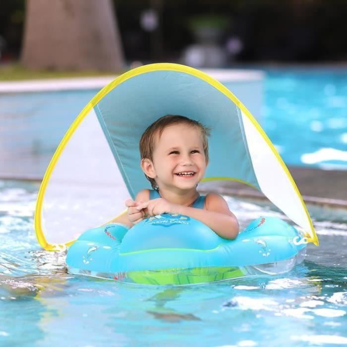 Xf Bouee Bebe Anneau De Natation Anneau Sous Les Aisselles Capote Pliable Poche Assise S Diametre Interieur 15cm Cdiscount Jeux Jouets