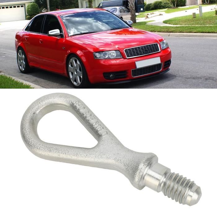 JNNJ Crochet Remorquage Avant Universel Aluminium - Attelage Voiture Sport Argent