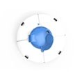 BESTWAY Robot aspirateur Frisbee - Pour piscine à fond plat - 5 x 3 m-1