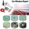 Kit de Réparation Pare-Brise Voiture Auto Outil DIY pour Éliminer Fissures et Rayures Sur Vitre Verre Écran-1
