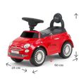 Porteur Milly Mally Fiat 500 Rouge-1