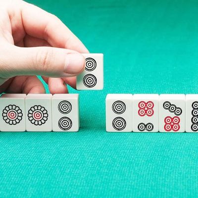 Jeu De Mahjong KBIBCK 65 Pièces - Tuiles Mélamine 3x2cm