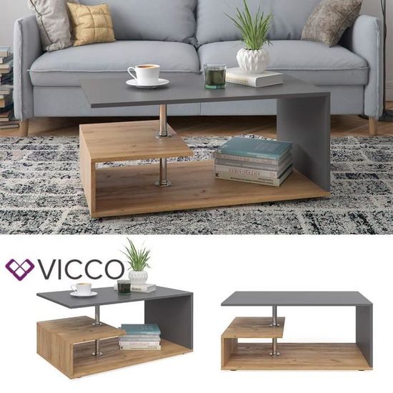 Table basse FLORIDE, avec tout son plateau relevable Céramique IRON