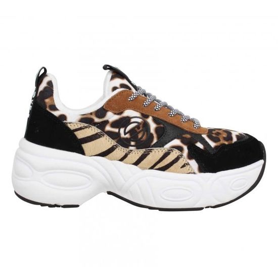 Baskets Nitro Jogger Leopard Femme NO NAME Cuir Multicolor