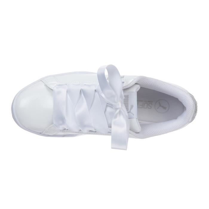 PUMA Baskets Vikky Ribbon P Femme Blanc Blanc Cdiscount