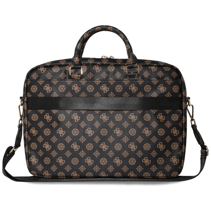 Sacoche Ordinateur GUESS Saffiano Look 15 Pouces (38,1 Cm) - Noir Élégant Mixte
