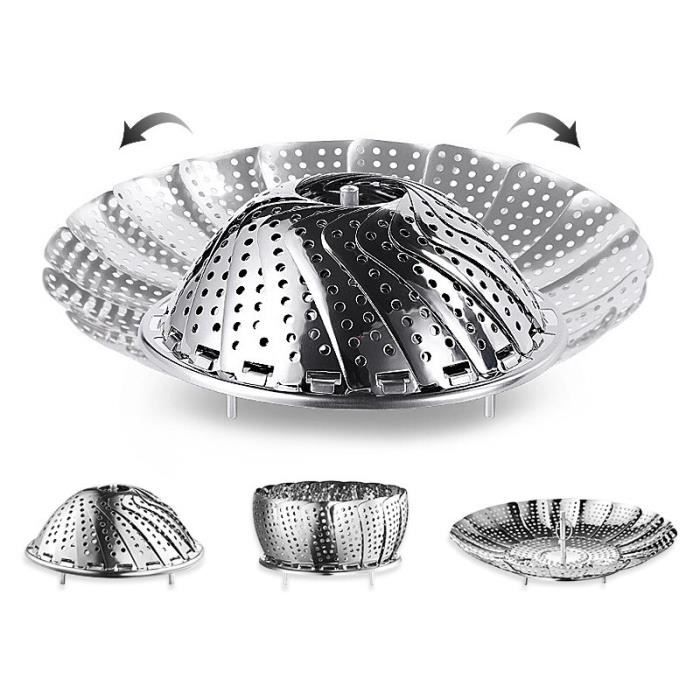 Plat De Service Avec Grille Acier Inox 20cm - Égouttoir à Friture, Plateau Pour Fruits, Collations, Apéritif