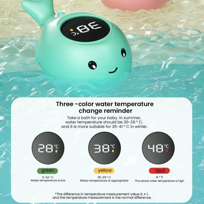 Thermometre De Bain Pour Bebe Thermomètre De Bain Pour Bébé En Forme De Poisson Mignon, Résistant Aux Hautes Températures, étanche, Jouet Pour Bébé - Puériculture & Eveil Bébé Thermomètre Bain Bébé