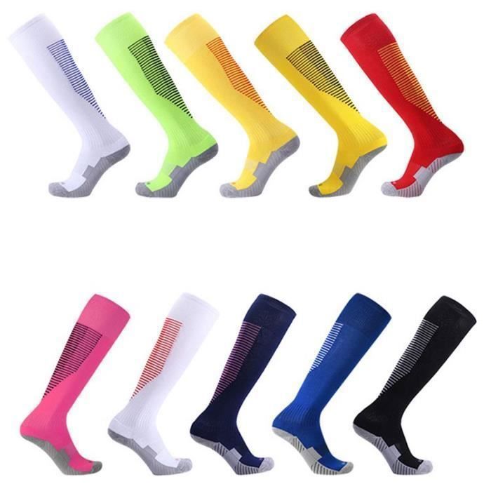 3 Paires Chaussettes Foot Enfant Halinuia - Antidérapantes Respirantes - Taille EU 30-37 - Noir/Bleu/Blanc