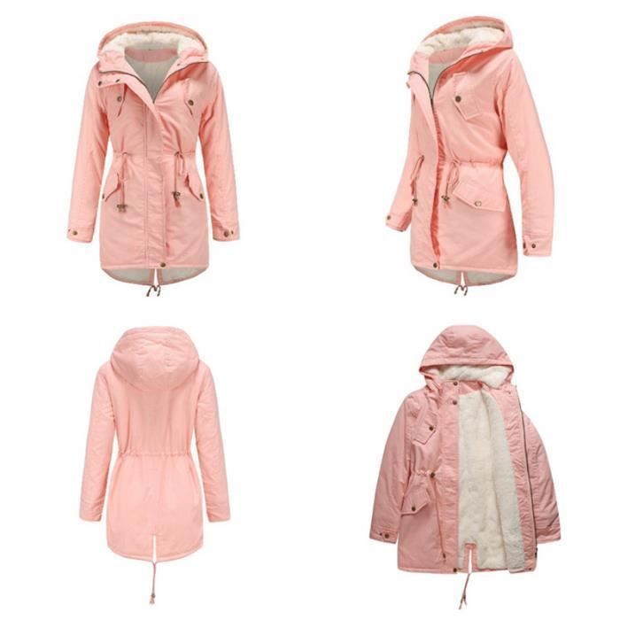 Yuson Girl Blouson Femme Hiver Manteau Matelassé à Capuche