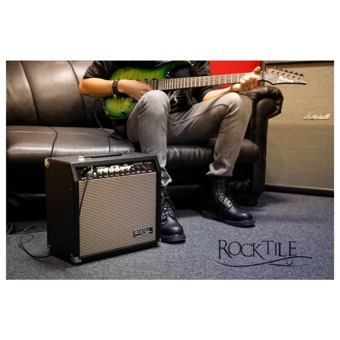 Ampli Guitare Rocktile GA-30 Mark - 30W - 2 Canaux - Haut-parleur 8" - Idéal Débutants