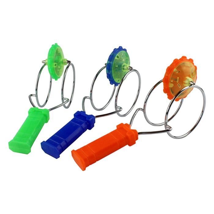 Kirdume Roue gyroscopique magnétique | Roue gyroscopique Clignotante Magic Rail Twirler,Roue gyroscopique magnétique Portable Lumineuse pour, Classique Vintage Trick Sensory Fidget Toys