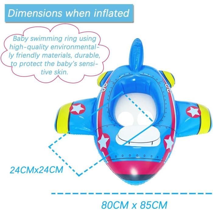 Bouée Bébé Piscine, Bouee Bebe Siège, Anneau De Natation Gonflable Pour Avec Siege De Securite Natation Jouet Pour Newborn Bebe Siege De Piscine 29310 B