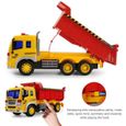 Jouet Camion Pelleteuse Voiture Excavatrice pour Enfant 3 4Ans Benne Vehicule de Chantier Tracteur Grue de Construction avec Lumière-2
