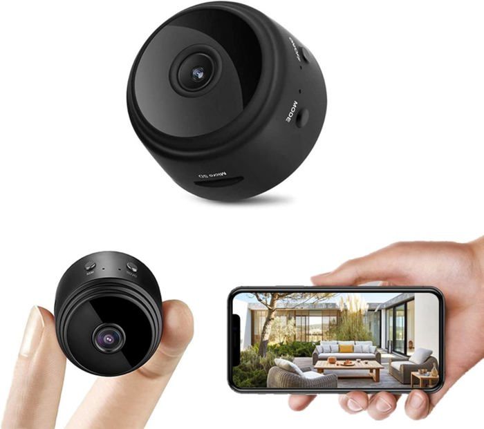Mini Caméra Espion WiFi 1080P - Caméra Surveillance Intérieur/Extérieur Discrète Avec Détection Mouvement