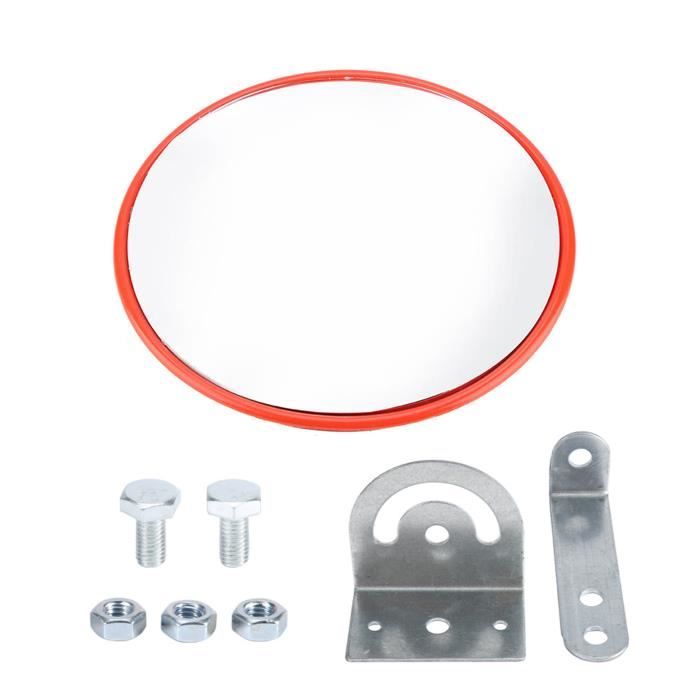 miroir convexe de la circulation - Miroir de signalisation convexe - diamètre 45 cm - pour la sécurité routière - Angle visuel 130 ° - orange miroir convexe de la circulation - Miroir de signalisation convexe - diamètre 45 cm - pour la sécurité routière - Angle visuel 130 ° - orange