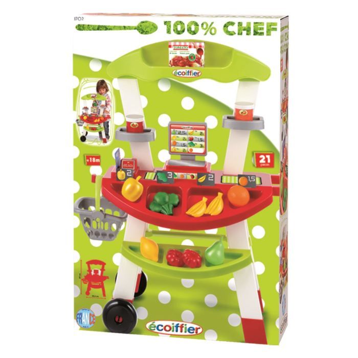Marchande ECOIFFIER Pro Cook 12 7x58x38 7 cm Cdiscount Jeux Jouets